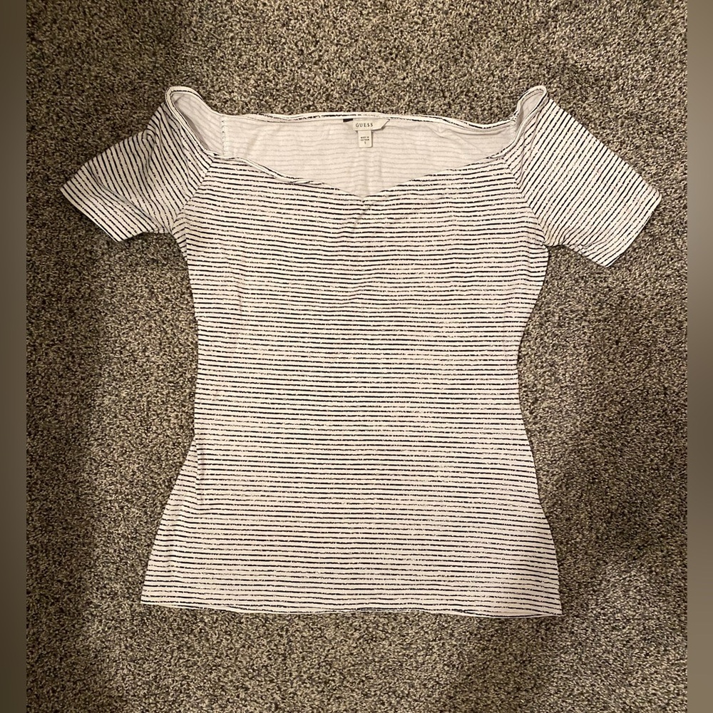 Guess Shirt white and black